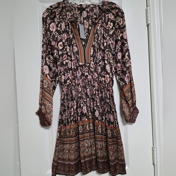 Anthropologie Dresses & Skirts - Anthropologie Petite Current Air Floral Long Sleeve Midi Dress Size X-Small